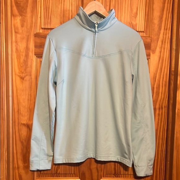 Nike Golf Light Blue Quarter-Zip Pullover - Picture 1 of 8